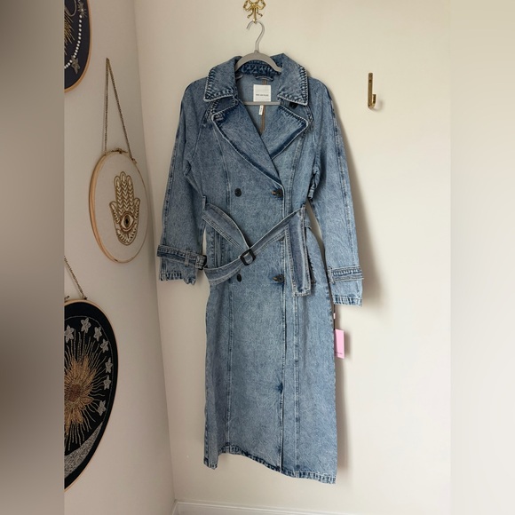 Avec Les Filles Jackets & Blazers - Avec Les Filles Denim relaxed Trench Coat